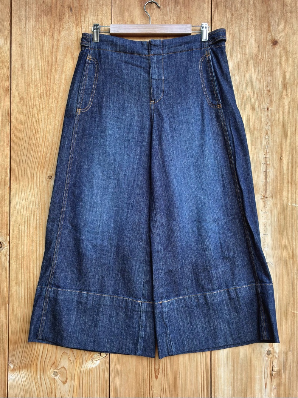 Pilcro High Rise Culottes Denim Capris Sz 29